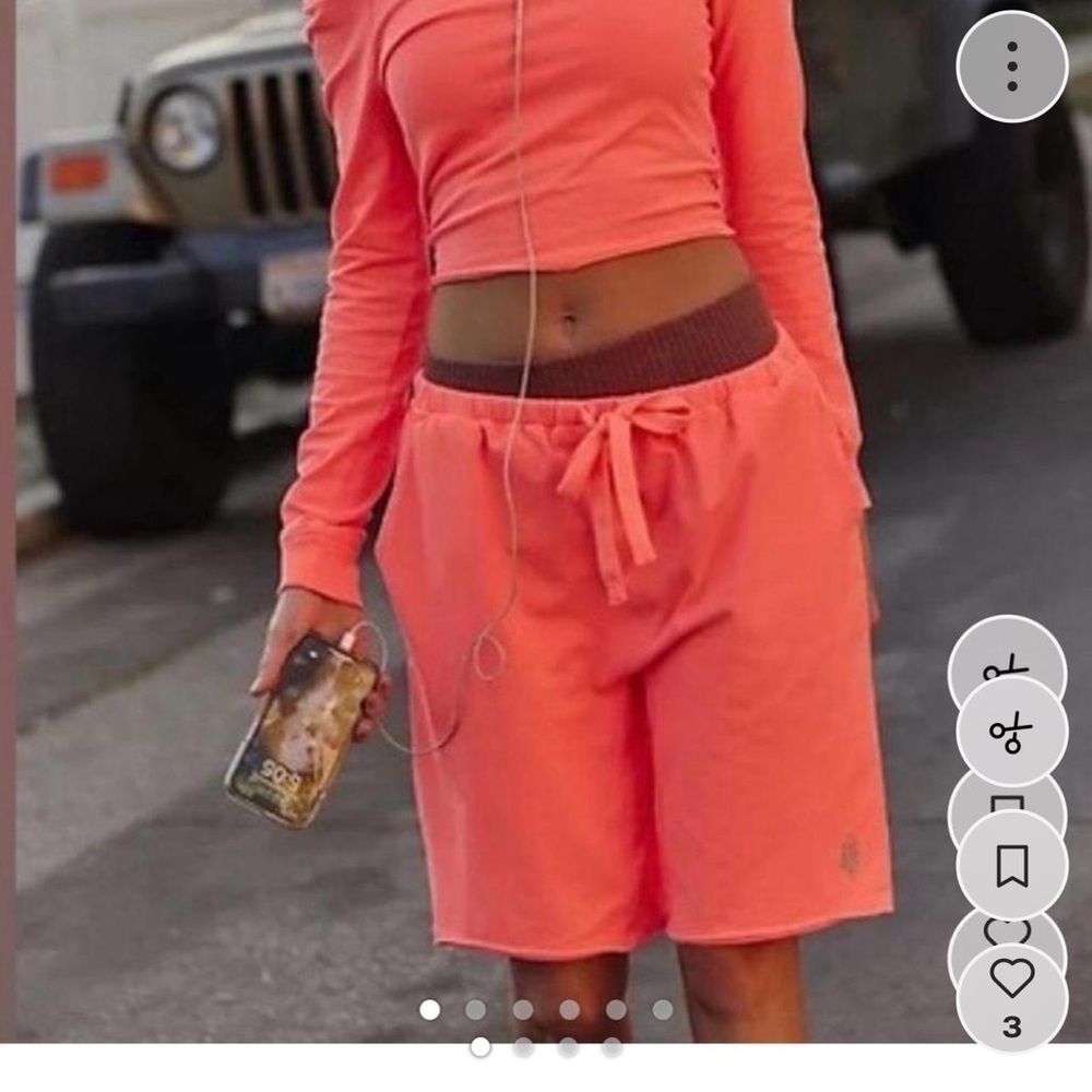 Free People Vibrant Coral Set